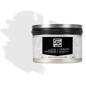 Speedball White Oil Based Relief Block Printing Ink Can (8oz)