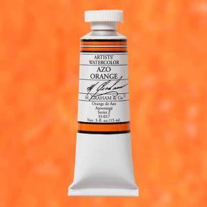 M. Graham & Co. Watercolor Paint – (0.5oz/15ml) Azo Orange
