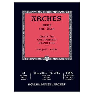 Arches Cold Pressed Oil Paper Pad 9" x 12" (12 sheets, 140lb)