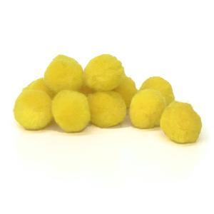 Pepperell Crafts Pom Poms 1/2" - (100 Pieces) Yellow