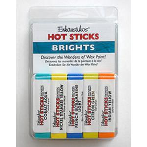 Enkaustikos Hot Sticks Encaustic Wax Paint Set - (5 Pack) Brights