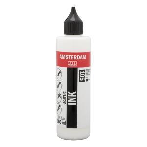 Royal Talens Amsterdam Acrylic Ink - (3.4oz/100ml) Titanium White