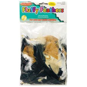 Charles Leonard Natural Colored Fluffy Feathers-14grm