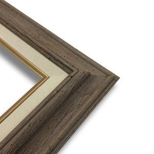 Econo Frame Barnwood with Linen Liner - 18" x 36"