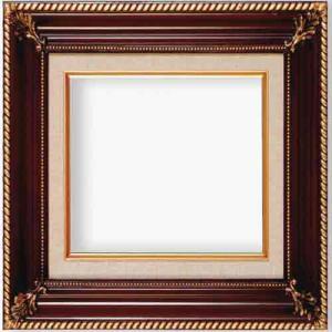 Series 296 Ornate Dark Walnut & Gold Frame with Linen Liner - 11" x 14"