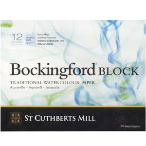 St Cuthbert's Bockingford Watercolor Block - 9"X12" Cold Press  46930001011C