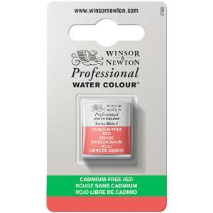 Winsor & Newton Professional Water Colour Half Pan - Cadmium-Free Red