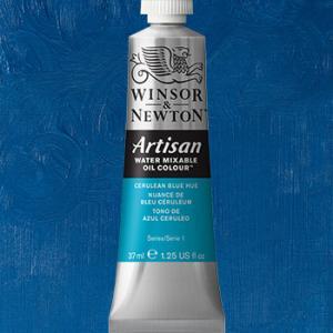 Winsor & Newton Artisan Water Mixable Oil Colour Paint - (1.25oz/37ml) Cerulean Blue Hue
