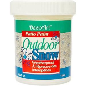 DecoArt Patio Paint Outdoor Snow Texture Paste -  (4oz/118ml) Snow