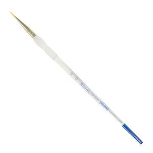 Royal Langnickel Soft-Grip Gold Taklon Brush - Short Handle, Detail Round #0