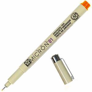 Sakura Pigma Micron Pen - Orange, 01