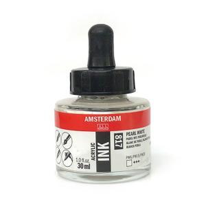 Royal Talens Amsterdam Acrylic Ink - (1oz/30ml) Pearl White