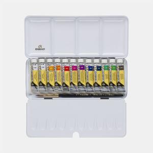 Rembrandt Professional Watercolor Tube Set / Metal Tin  -12x10ml -Opaque White Mixing     05830194