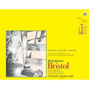Strathmore 300 Series Bristol Pad 14" x 17" - (20 sheets, 100lb) Smooth