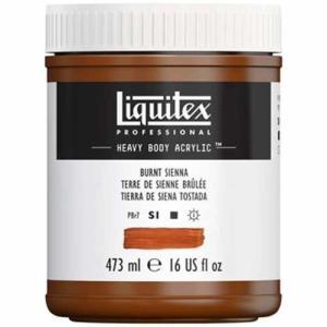 Liquitex Professional Heavy Body Acrylic Paint - (16oz/473ml) Burnt Sienna