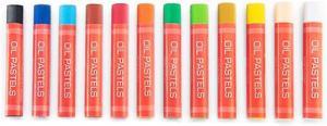 Essentials Large Oil Pastels Assorted Colors- 12pc