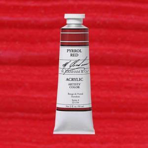 M. Graham & Co. Acrylic Paint - (2oz/60ml) Pyrrol Red