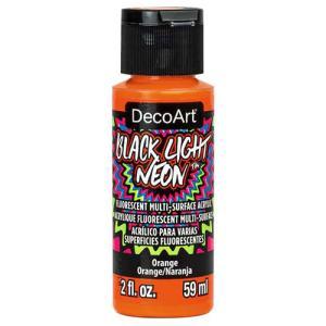 DecoArt Black Light Neon Acrylic Paint - (2oz/59ml) Orange