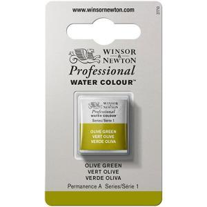 Winsor & Newton Professional Water Colour Half Pan - Olive Green