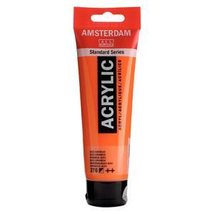 Royal Talens Amsterdam Acrylic Paint - (4.1oz/120ml) Azo Orange