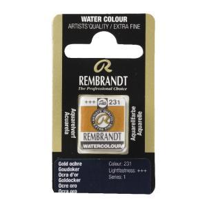Rembrandt Professional Watercolor Half Pan -231 Gold Ochre