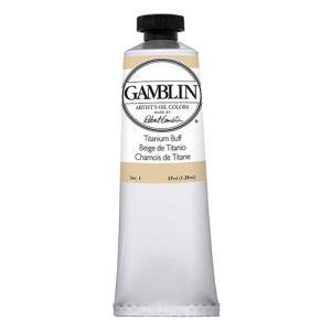 Gamblin Artist’s Oil Colors – (1.25oz/37ml) Titanium Buff