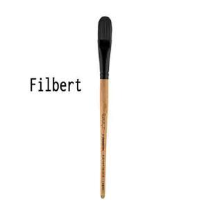 Princeton 6450 Series Catalyst Polytip Bristle Brush - Short Handle Filbert 4