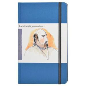 Global Art Travelogue Drawing Hand Book - Portrait (8.25" x 5.5") Ultramarine Blue