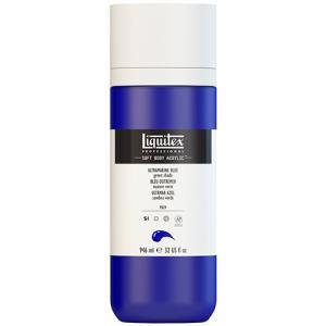 Liquitex Professional Soft Body Acrylic Paint - (32oz/946ml) Ultramarine Blue Green Shade