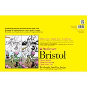 Strathmore 300 Series Bristol Pad 11" x 17" - (24 sheets, 100lb) Smooth