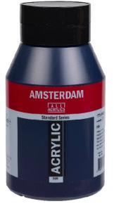 Royal Talens Amsterdam Acrylic Paint - (33.8oz/1000ml) 566 Prussian Blue Phthalo