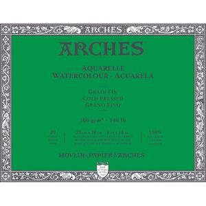Arches Watercolor Cold Press Block 8" x 10" - (20 Sheets, 140lb)