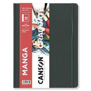 Canson Graduate Manga Hard Cover Book 8.5" x 11"  (40 Sheets, 74lb)  CN31200L036