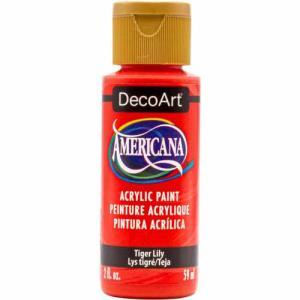 DecoArt Americana Acrylic Paint - (2oz/59ml) Tiger Lily