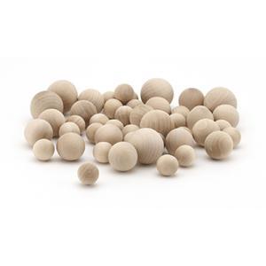 Hygloss Wooden Balls Assorted Sizes (48 count)