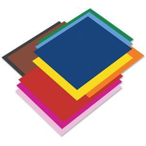 Pacon Railroad Poster Board 22" x 28" - (100 Sheets) 4 Ply Assorted Colors