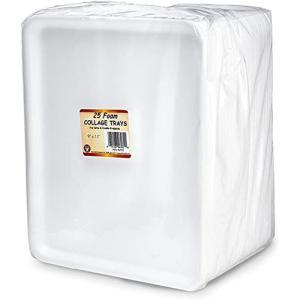 Hygloss Foam Collage Trays 9" x 11" - (25 Pack)
