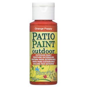 DecoArt Patio Paint Outdoor Acrylic - (2oz/59ml) Orange Poppy