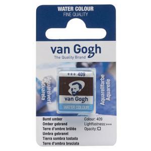 Royal Talens Van Gogh Water Colour Half Pan - Burnt Umber