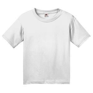 White Cotton Unisex T-Shirt - Youth Medium
