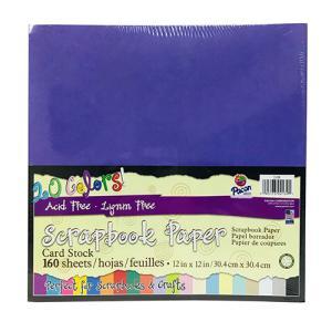 Scrapbook Cardstock 12x12 Assorted 160shts