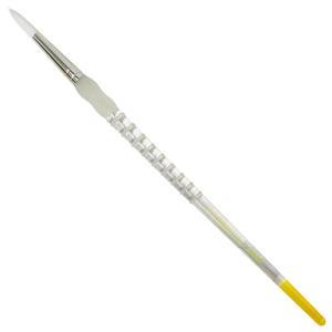 Royal Langnickel Soft-Grip White Taklon Brush - Long Handle, Round #6
