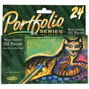Crayola Portfolio Watersoluble Oil Pastel Set – (24 Pack) Assorted Colors