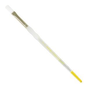 Royal Langnickel Soft-Grip White Taklon Brush - Short Handle, Flat #4