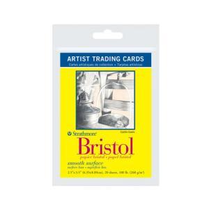 Strathmore Artist Trading Cards 2.5" x 3.5" - (20 Sheets) Bristol, Smooth Surface