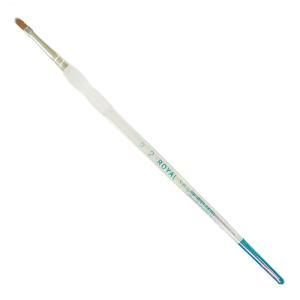 Royal Langnickel Soft-Grip Red Sable Brush - Short Handle, Filbert #2
