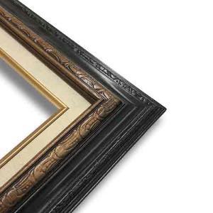 Econo Frame Walnut Gold with Linen Liner - 22" x 28"