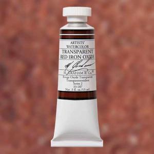 M. Graham & Co. Watercolor Paint – (0.5oz/15ml) Transparent Red Iron Oxide