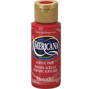 DecoArt Americana Acrylic Paint - (2oz/59ml) Cherry Red