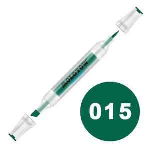 Molotow Aqua Twin Marker 2-6mm / Soft Brush - 015 Dark Green